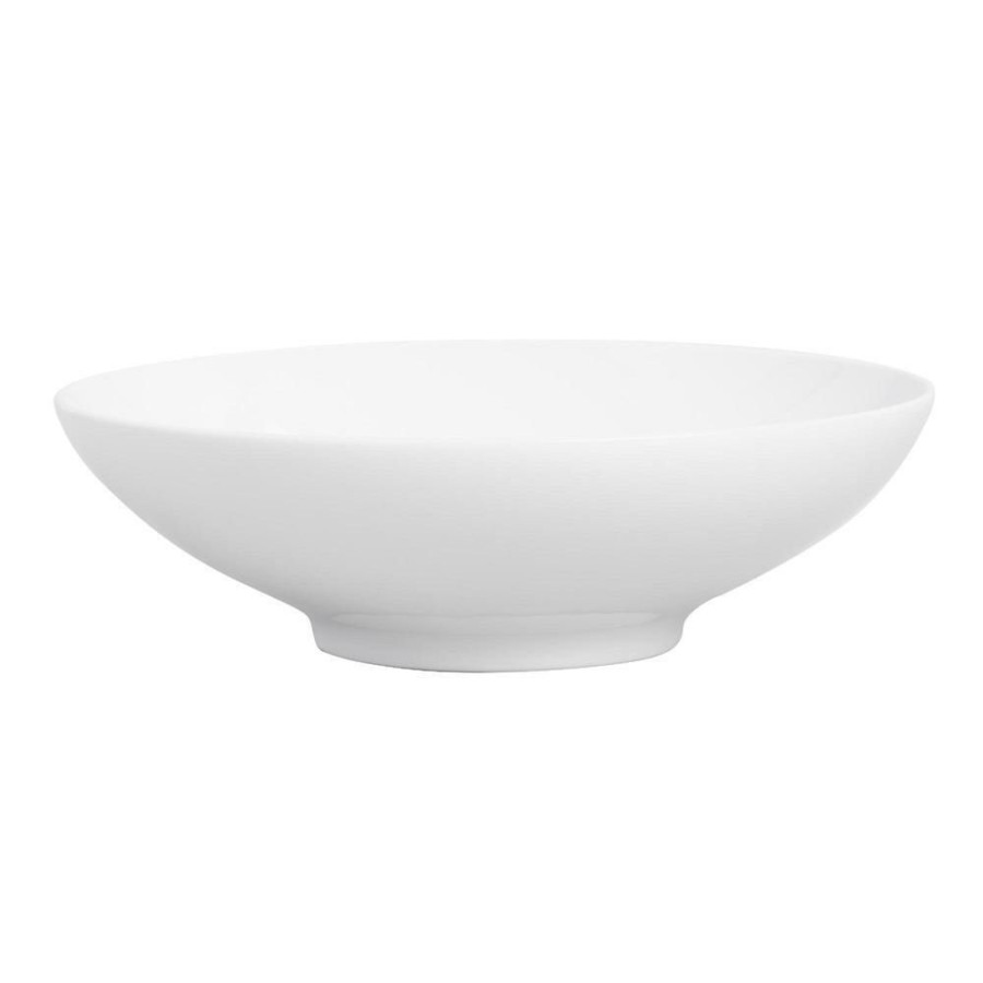 Serveware * | World Market Coupe White Porcelain Flared Rim Serving Bowl