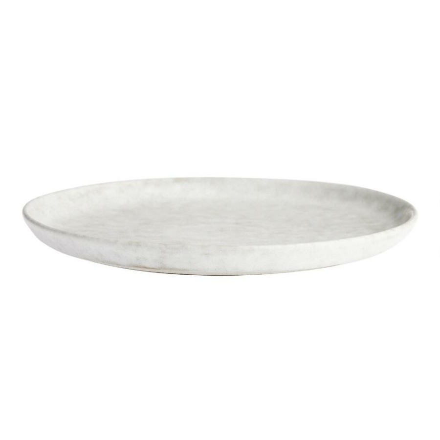 Dinnerware * | World Market Vita Ivory And Brown Reactive Glaze Salad Plate