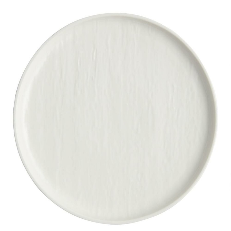 Dinnerware * | World Market Stella White Textured Dinner Plate