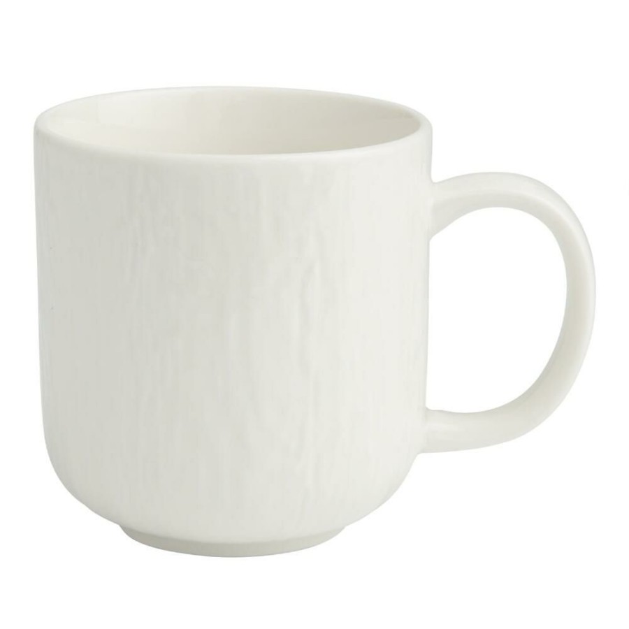 Drinkware * | World Market Stella White Textured Ceramic Mug