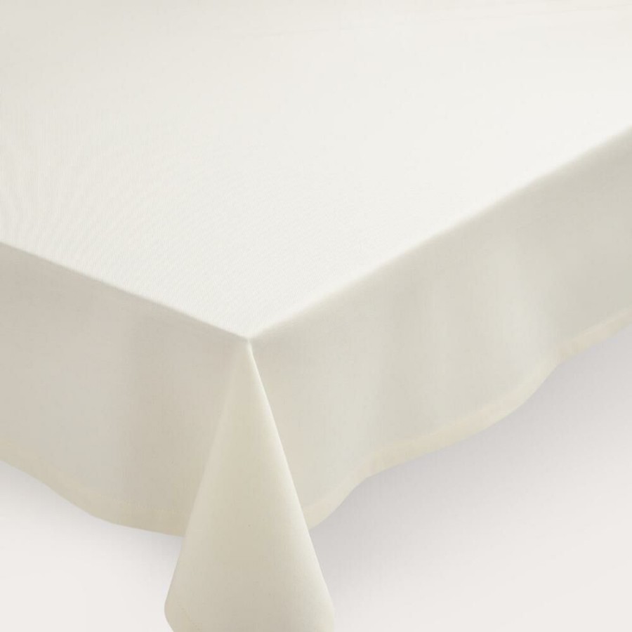 Table Linens * | World Market Ivory Buffet Tablecloth