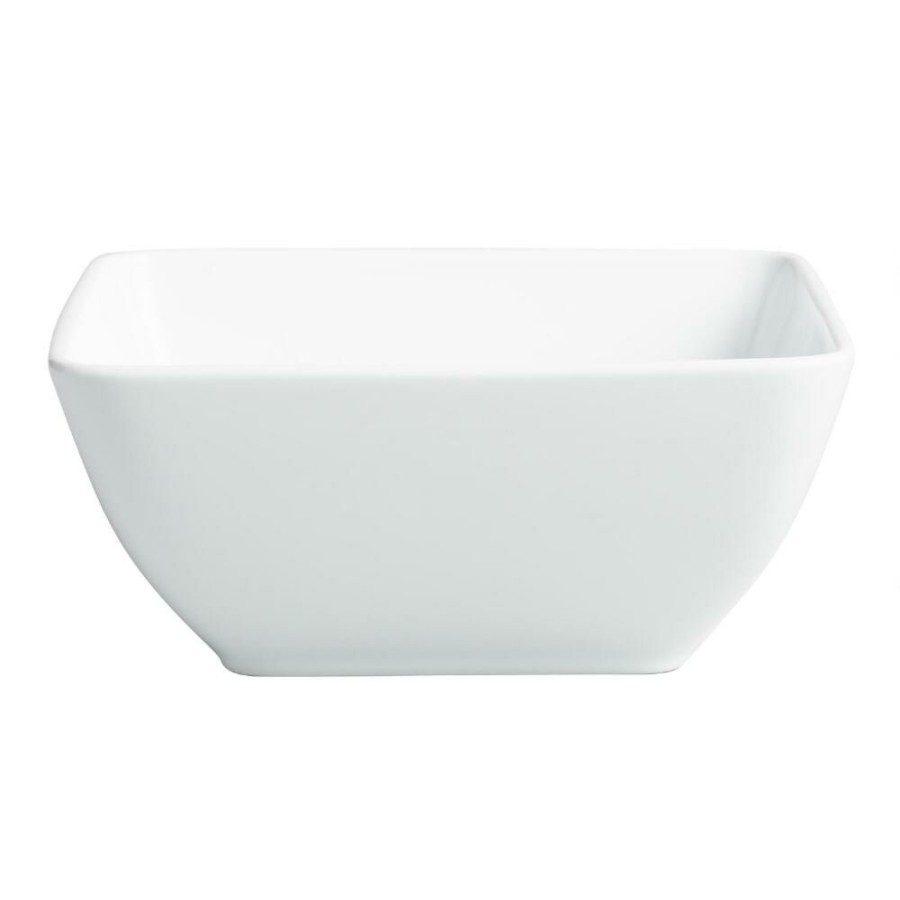 Serveware * | World Market Coupe Square White Porcelain Serving Bowl