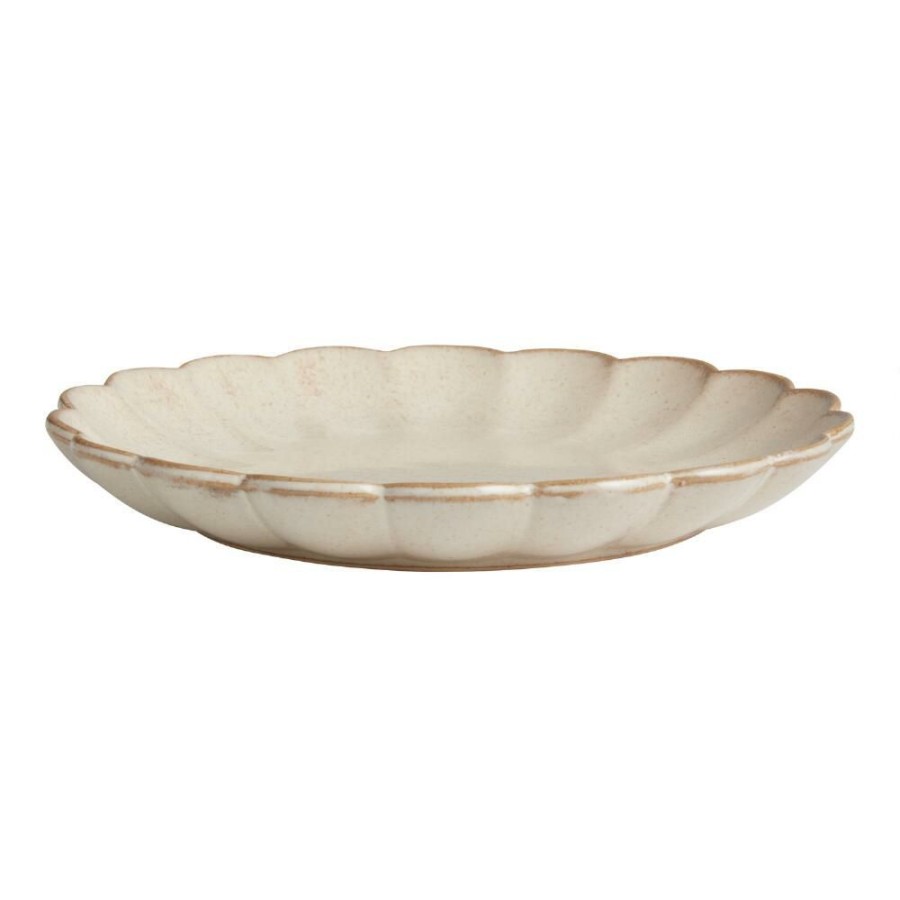 Dinnerware * | World Market Scallop Rim Speckled Salad Plate