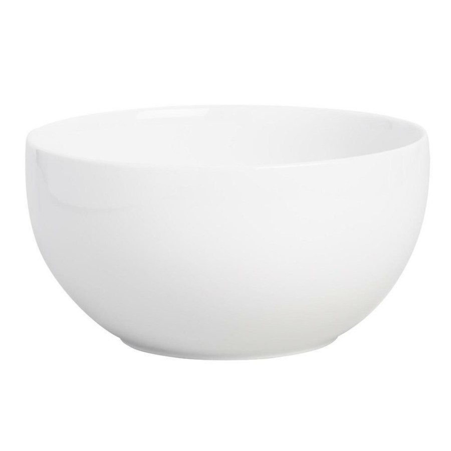 Serveware * | World Market Coupe White Porcelain Serving Bowl