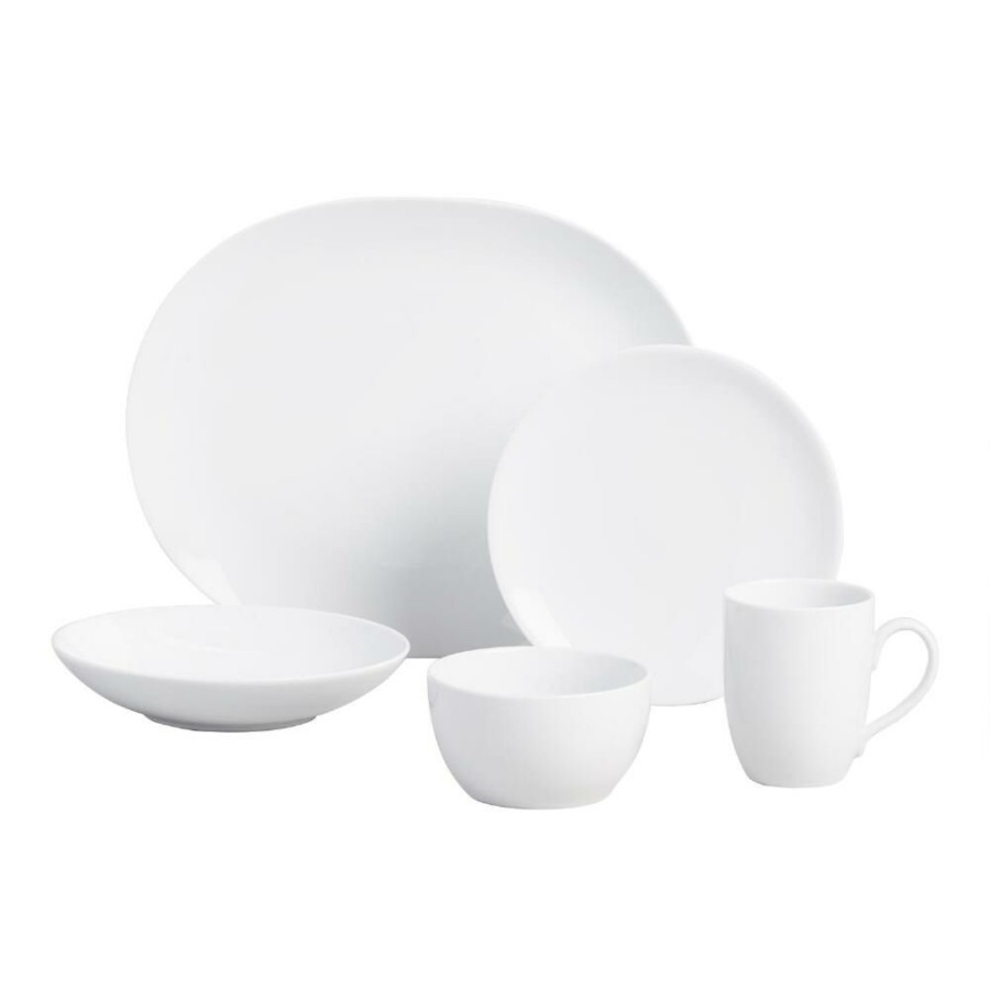 Serveware * | World Market Coupe White Porcelain Serving Bowl