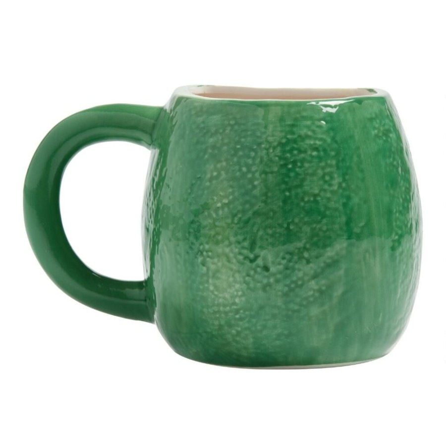 Drinkware * | World Market Green Avocado Figural Ceramic Mug