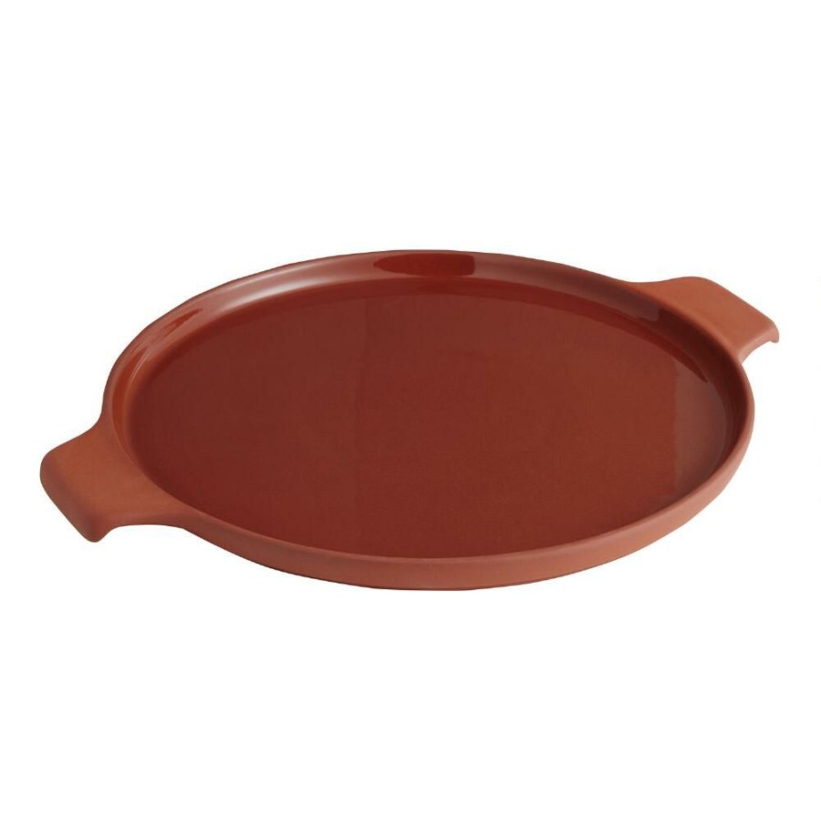 Serveware * | World Market Round True Terracotta Serving Platter