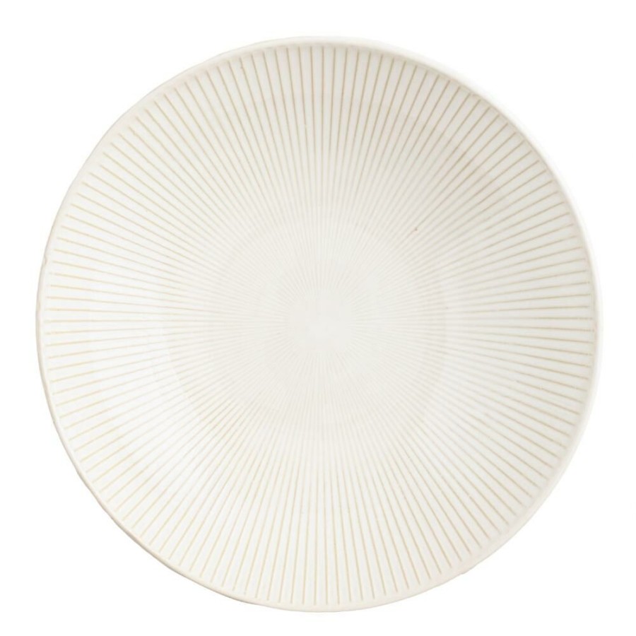 Serveware * | World Market Avery White Textured Serving Bowl