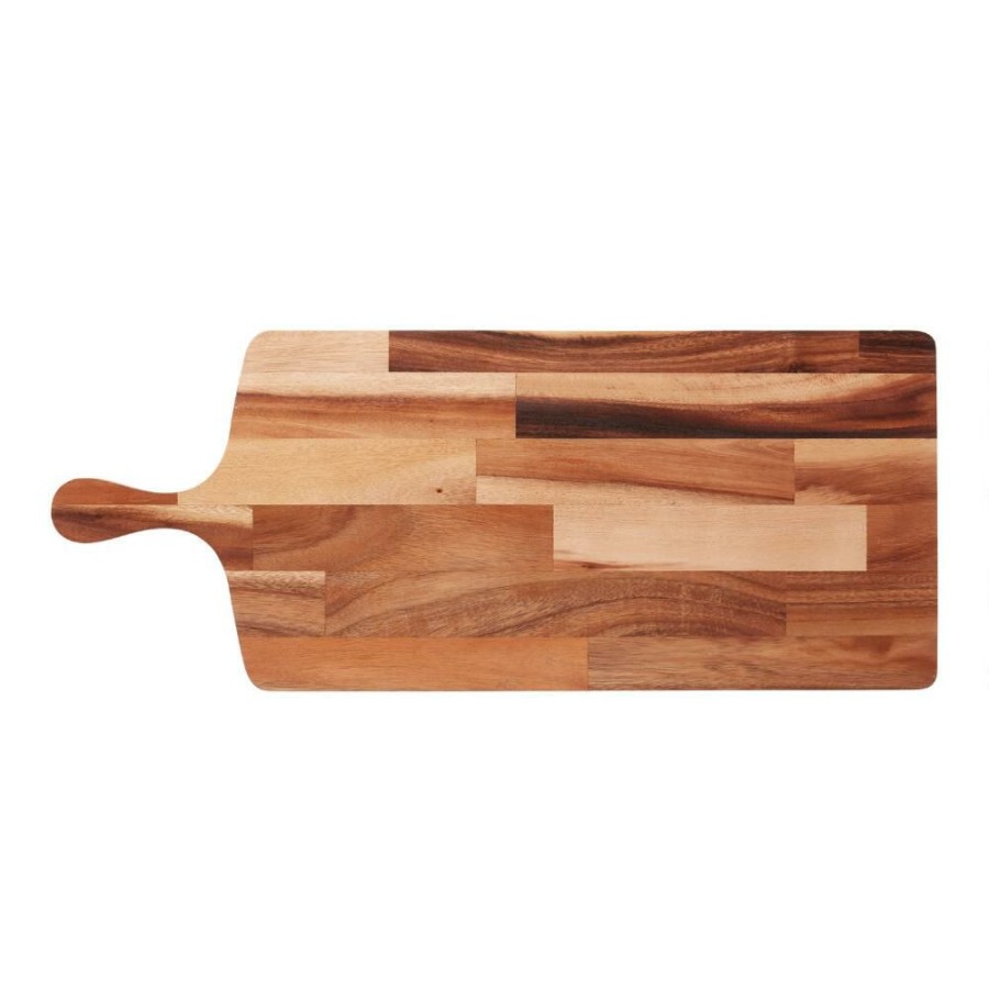 Serveware * | World Market Extra Large Acacia Wood Paddle Cutting Board