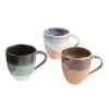 Drinkware * | World Market Organic Reactive Glaze Ceramic Mug Set Of 3