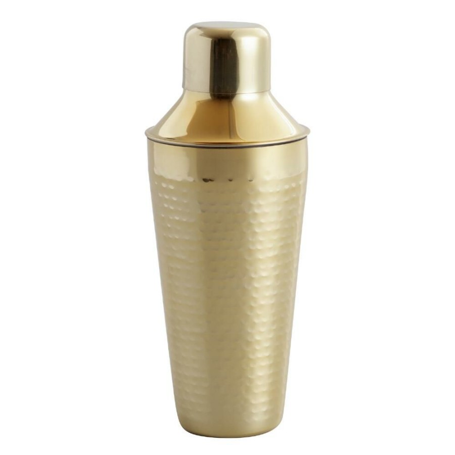 Bar * | World Market Julian Gold Hammered Cocktail Shaker